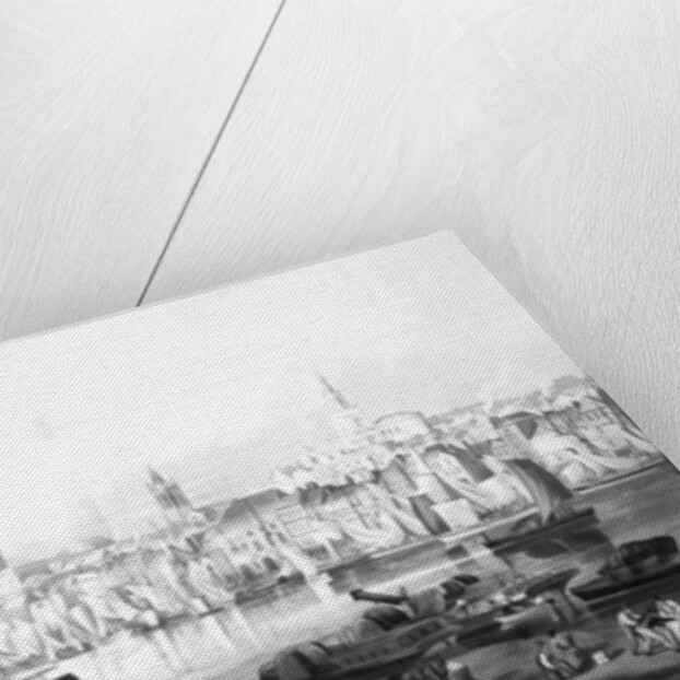 View of the port and town of Newcastle upon Tyne by Thomas Miles Richardson