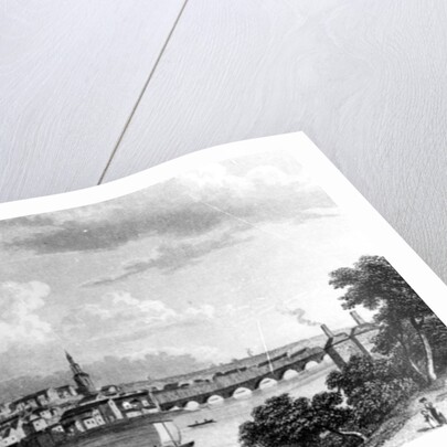 Newcastle from Askew's Wood, engraved by Edward Francis, 1829 by William (after) Westall