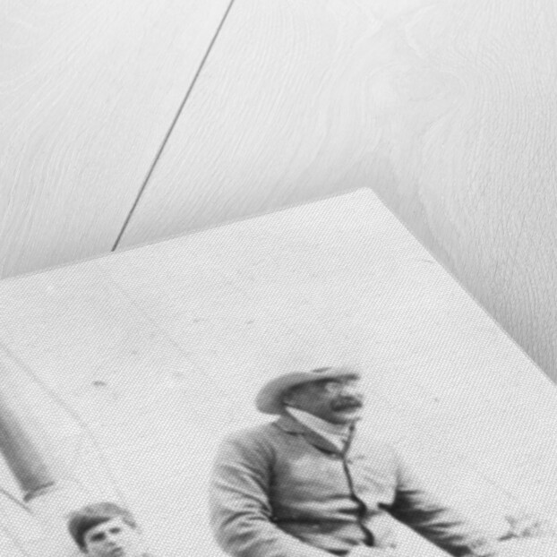 Rudyard Kipling and his son John on the yacht 'Bantam', c.1910 by English Photographer