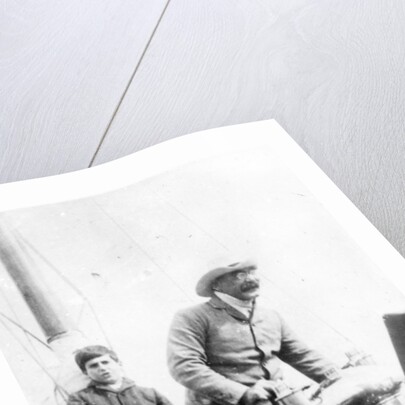 Rudyard Kipling and his son John on the yacht 'Bantam', c.1910 by English Photographer