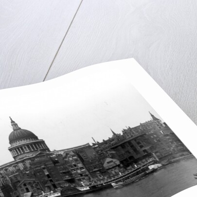 View of St. Paul's Cathedral from Bankside by English Photographer