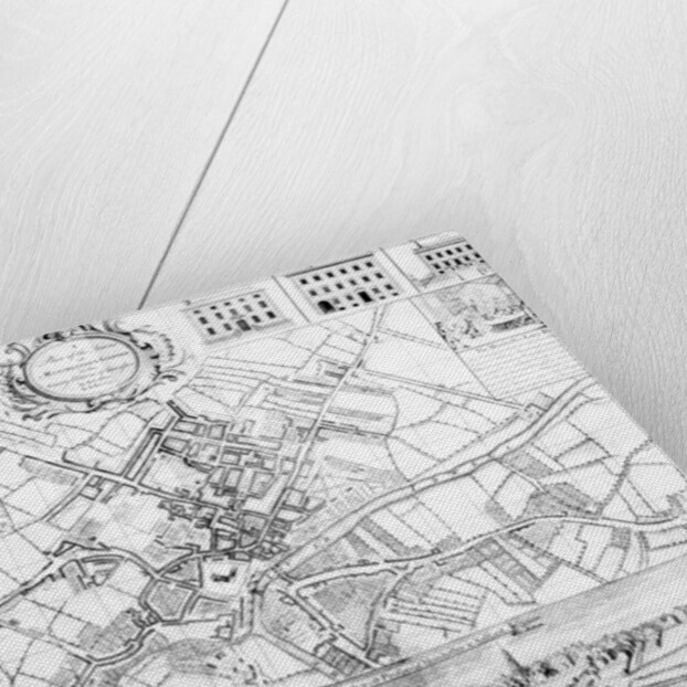 Map of Manchester, 1751 by Casson & Berry