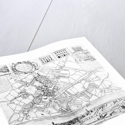 Map of Manchester, 1751 by Casson & Berry