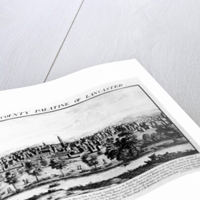 The South West Prospect of Manchester on the County Palatine of Lancaster, 1728 by Nathaniel and Samuel Buck