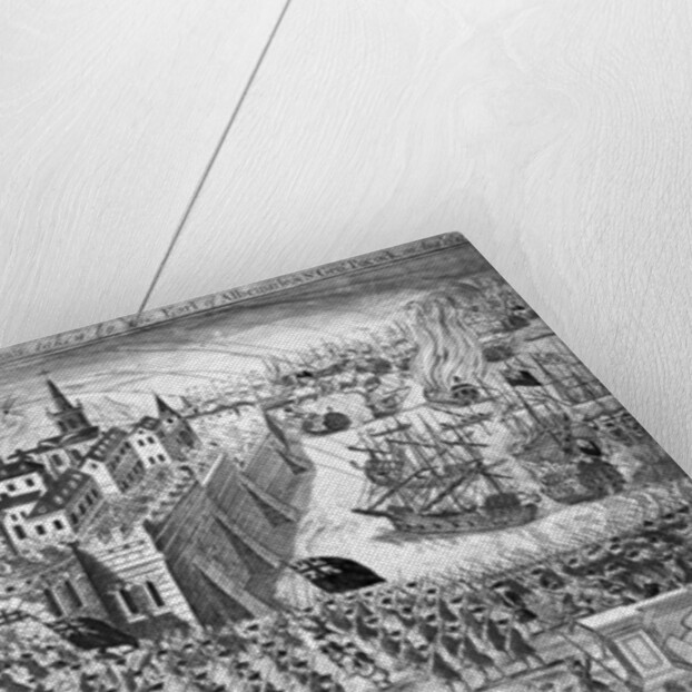 A Prospect of the town of Havannah, taken by the Earl of Albemarle & Sir George Pocock on August 13th 1762 by English School