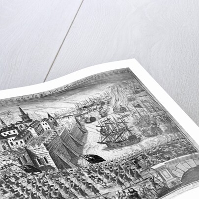 A Prospect of the town of Havannah, taken by the Earl of Albemarle & Sir George Pocock on August 13th 1762 by English School