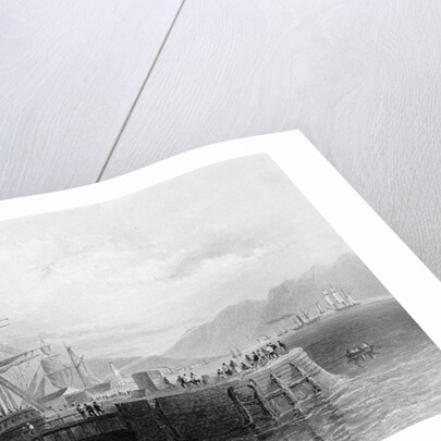 Port Glasgow, engraved by J.W. Appleton, 1841 by William Henry (after) Bartlett