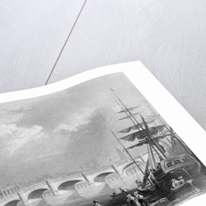 New Bridge and Broomielaw, Glasgow, c.1840 by William Henry Bartlett