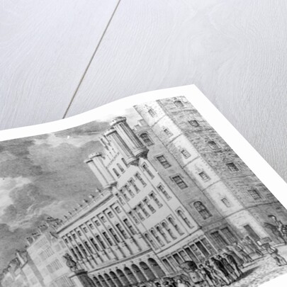 The Trongate of Glasgow, print made by David Allan by Scottish School