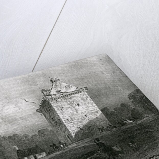 Gilnockie - or Johnny Armstrong's Tower by Thomas Allom