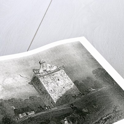 Gilnockie - or Johnny Armstrong's Tower by Thomas Allom