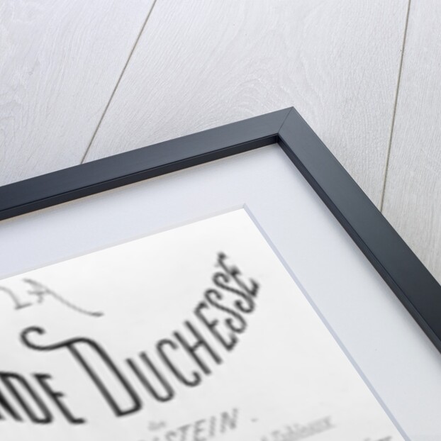 Cover for the piano and singing parts of 'La Grande Duchesse de Gerolstein' by J. A. A. Pastelot