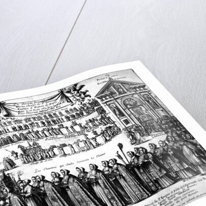 Procession of the Shrine of St. Germain and others from the Abbey of Saint-Germain-des-Prés to the Church of Saint-Sulpice, Paris, c.1652 by Nicolas Cochin