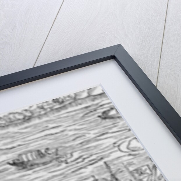 A reconstruction of a naval battle performed on the River Seine in front of Henri IV in 1596 by French School