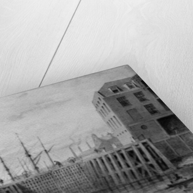 Entrance to the Limehouse Dock, 1850 by Thomas Hosmer Shepherd