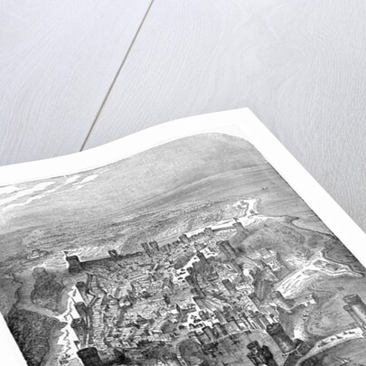 Bird's-eye View of Rhodes in the Sixteenth Century, from an Ancient Manuscript by (after) English School