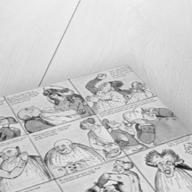 Sketches in a Shaving Shop, 1794 by Richard Newton