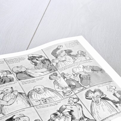 Sketches in a Shaving Shop, 1794 by Richard Newton