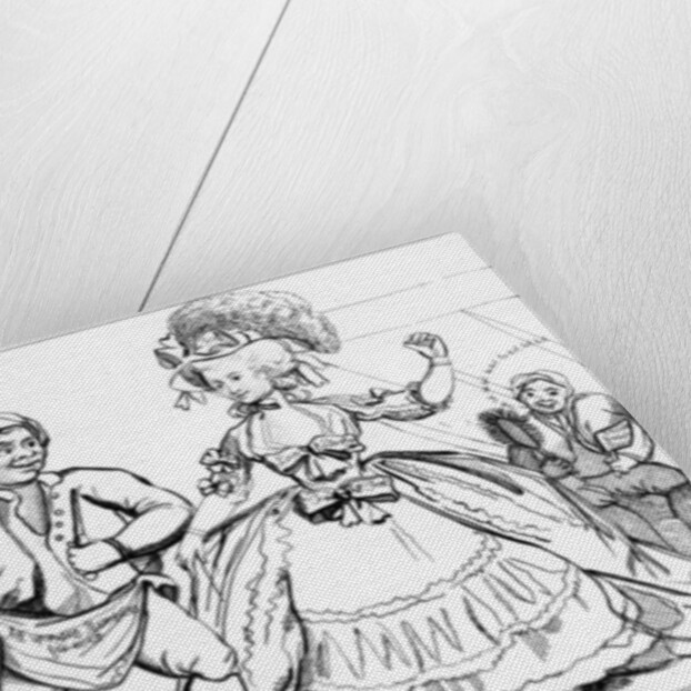 The Devonshire Minuet, danced to Ancient British Music through Westminster during the Election, print made by William Paulet Carey, 1784 by English School