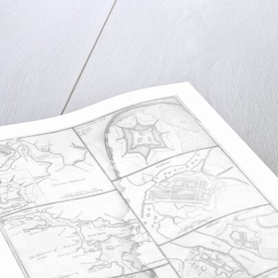 Plans of the Principal Towns, Forts and Harbours in Ireland by (after) English School