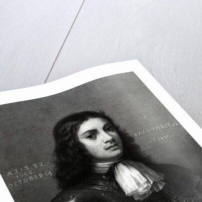 William Penn aged Twenty Two, print made by S. A. Schoff, 1862 by English School