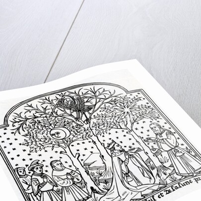 The Oracular trees of the Sun and the Moon by French School