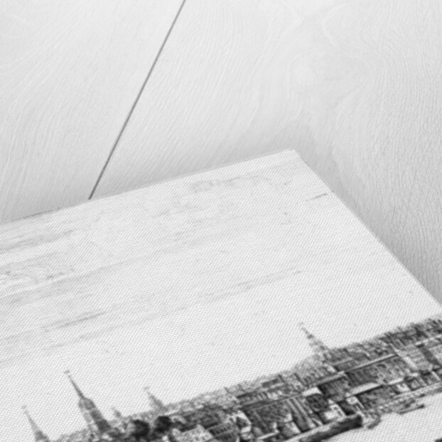 View of Old London Bridge by English School