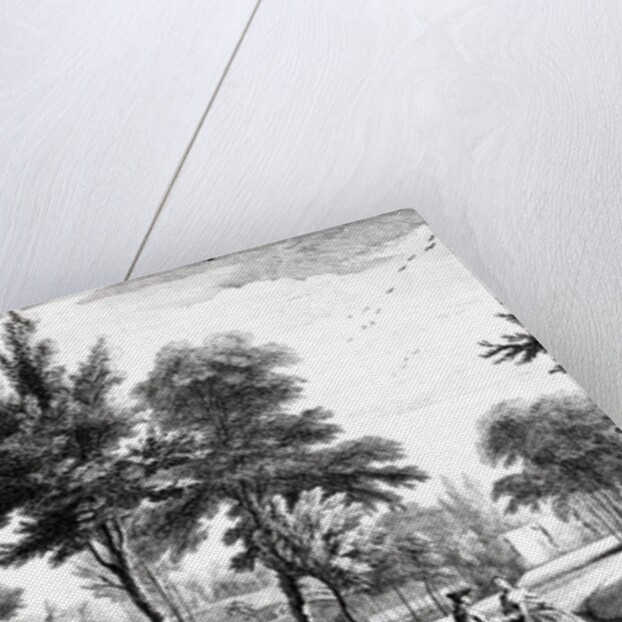 A View of the Elysian Fields from the Spring of Helicon, Stowe House Gardens by Jean Baptiste Claude Chatelain