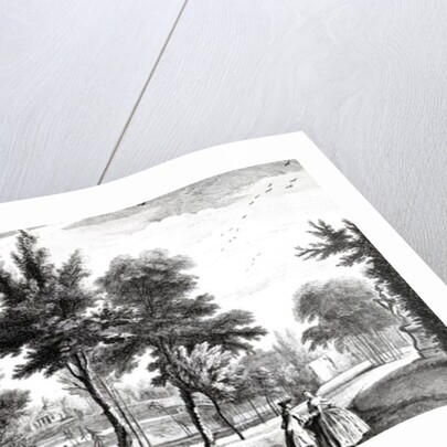 A View of the Elysian Fields from the Spring of Helicon, Stowe House Gardens by Jean Baptiste Claude Chatelain