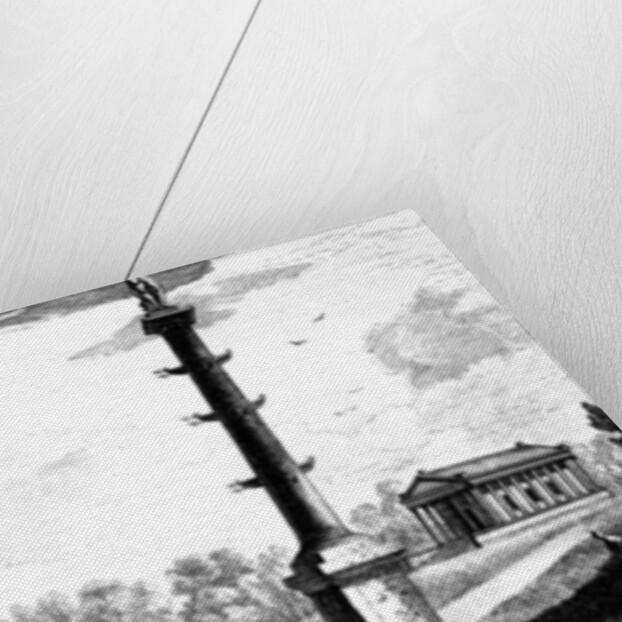 A View from Capt. Grenville's Monument to the Grecian Temple, Stowe House Gardens by Jean Baptiste Claude Chatelain