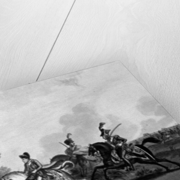 Flight of Bonaparte from the Field of Waterloo accompanied by his Guide, 1816 by George Cruikshank