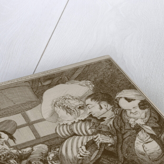 Dover Coach, 5 o'clock morning, etched by George Cruikshank, 1826 by Alfred (after) Crowquill