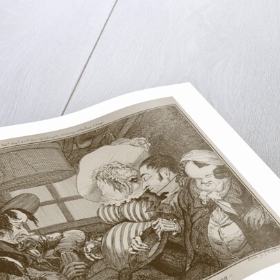 Dover Coach, 5 o'clock morning, etched by George Cruikshank, 1826 by Alfred (after) Crowquill