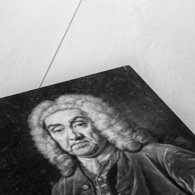 John James Heidegger, engraved by John Faber, 1749 by Jean-Baptiste van Loo