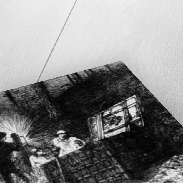 The Gold Bug, illustration to the story by Edgar Allan Poe, 1884 by Robert Swain Gifford