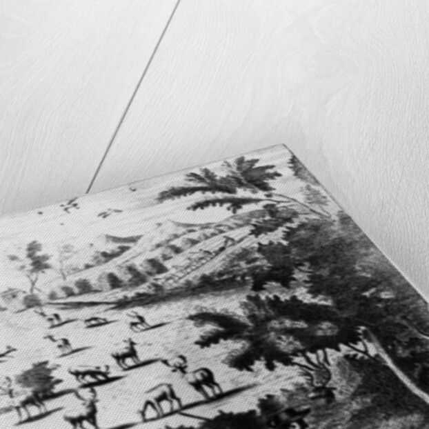 The Harbourer with the blood hound for harbouring the stagg by English School