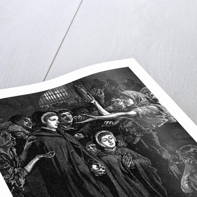 Elizabeth Fry and Anna Buxton visiting Newgate Prison by English School