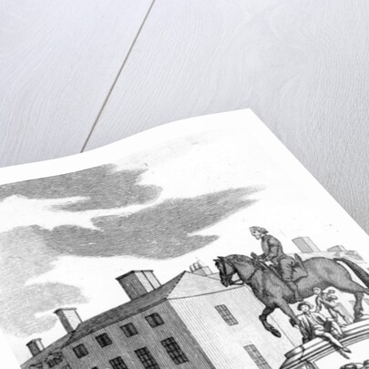 William Stroud, 'A Man whipped at the Cart's Tail for petit Larcenry from Charing Cross to the Horse Guards', engraved for the Tyburn Chronicle by (after) English School