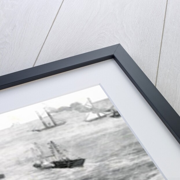 The Prince of Wales and Duke of Edinburgh laying the foundation-stone of the new Eddystone lighthouse by William Heysham Overend