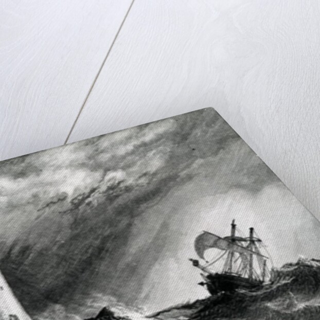 Eddystone Lighthouse, print made by W.B. Cooke, 1836 by William Clarkson (after) Stanfield