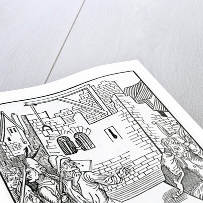 Of the folisshe begynnynge of great bildynges without sufficient prouision by (after) German School