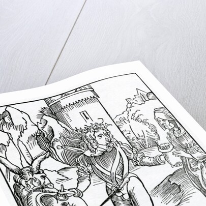 Of yonge folys that take olde wymen to theyr wyues, for theyr ryches by (after) German School