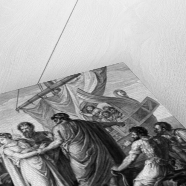 The anger of Achilles for the loss of Briseis, engraved by Domenico Cunego, 1764 by Gavin (after) Hamilton