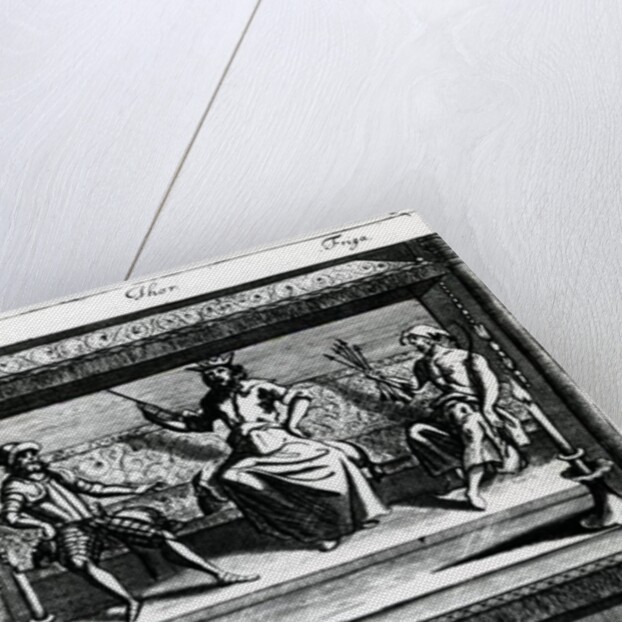 Woden, Thor and Friga by Wenceslaus Hollar