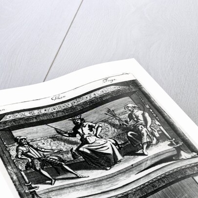 Woden, Thor and Friga by Wenceslaus Hollar