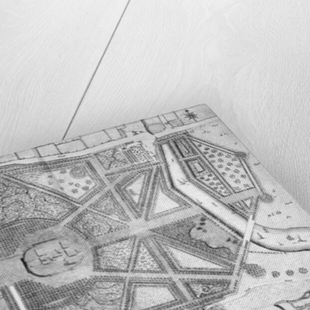 A Map of the Royal Palace and Gardens of Kensington, London, 1736 by John Rocque