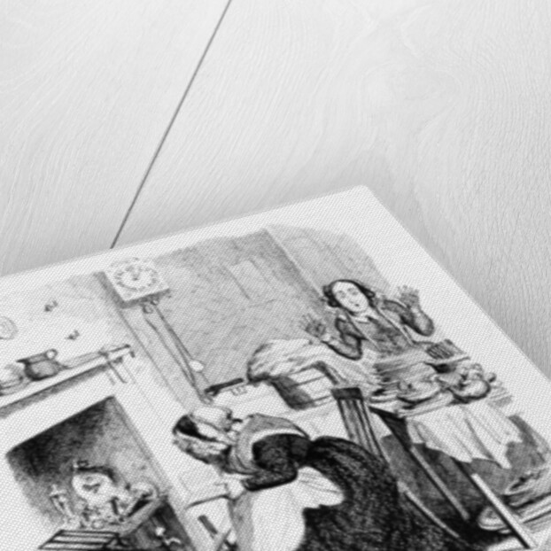 The Sentimental-Novel Reader by George Cruikshank