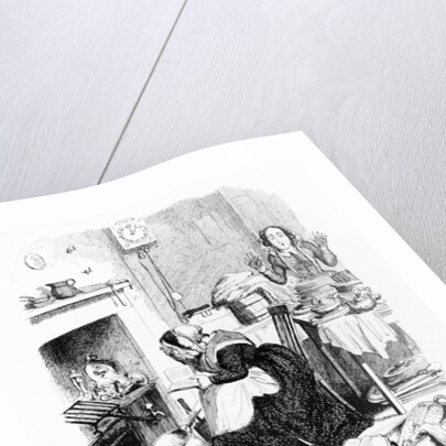 The Sentimental-Novel Reader by George Cruikshank