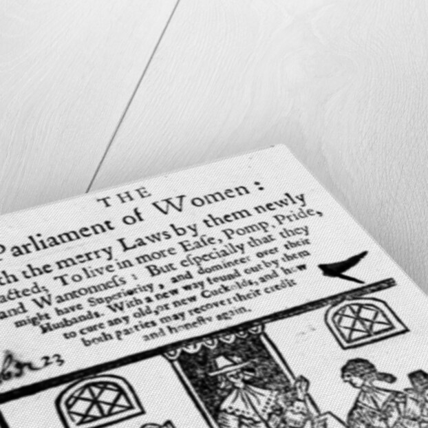 Title Page for 'The Parliament of Women', 1656 by English School