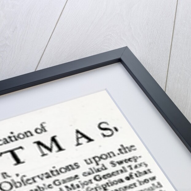 The Vindication of Christmas, 1653 by English School